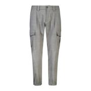 Slim-fit Trousers Eleventy , Gray , Heren