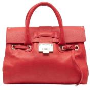 Pre-owned Leather handbags Jimmy Choo Pre-owned , Red , Dames