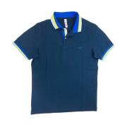 Gestreept Katoenen Poloshirt Sun68 , Blue , Heren