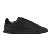 Heren Zwart/Rood Sneakers Ralph Lauren , Black , Heren