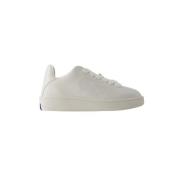 Pre-owned Leather sneakers Burberry Vintage , White , Dames