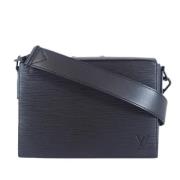 Pre-owned Leather crossbody-bags Louis Vuitton Vintage , Black , Dames