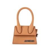 Pre-owned Leather crossbody-bags Jacquemus Pre-owned , Beige , Dames