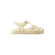 Pre-owned Leather sandals Marni Pre-owned , Beige , Dames