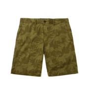 Groene Bedrukte Bermuda Shorts Incotex , Green , Heren