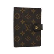 Pre-owned Coated canvas home-office Louis Vuitton Vintage , Brown , Da...