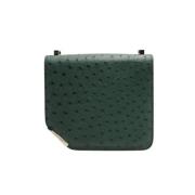 Pre-owned Leather shoulder-bags Bally Pre-owned , Green , Dames