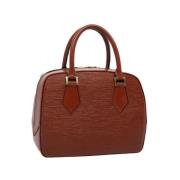 Pre-owned Leather handbags Louis Vuitton Vintage , Brown , Dames