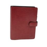 Pre-owned Leather home-office Louis Vuitton Vintage , Red , Dames