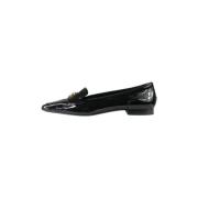 Pre-owned Leather flats Chanel Vintage , Black , Dames