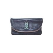 Pre-owned Leather clutches Marc Jacobs Pre-owned , Blue , Dames