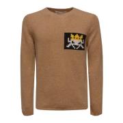 Kameel Pacman Crewneck Sweater Comme des Garçons , Brown , Heren