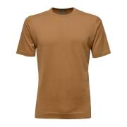 Sea Island Kameel Katoenen T-shirt John Smedley , Brown , Heren