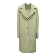 Groene Dubbele Wollen Jas Acne Studios , Green , Dames