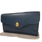 Pre-owned Leather clutches Dior Vintage , Blue , Dames
