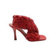 Pre-owned Leather heels Bottega Veneta Vintage , Red , Dames