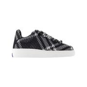 Pre-owned Leather sneakers Burberry Vintage , Black , Dames