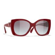 Ch5519 1759S6 Sunglasses Chanel , Red , Dames
