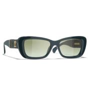 Sunglasses Chanel , Green , Unisex