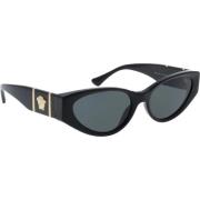 Stijlvolle zonnebril voor vrouwen Versace , Black , Dames