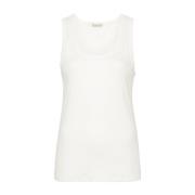 Sleeveless Tops Moncler , White , Dames