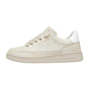 Leather and suede sneakers Velanie Chic Candice Cooper , Beige , Dames