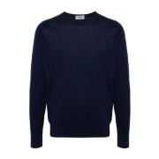 Round-neck Knitwear John Smedley , Blue , Heren