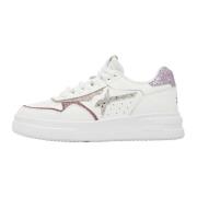 Leather sneakers with glitter Xenia W. W6Yz , White , Dames