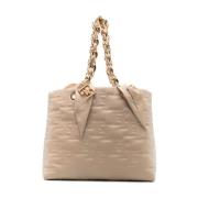 Stijlvolle Sand Tassen Collectie Elisabetta Franchi , Beige , Dames