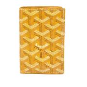 Pre-owned Coated canvas wallets Goyard Vintage , Yellow , Dames
