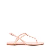 Flat Sandals Casadei , Pink , Dames