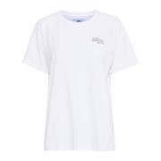 Grafisch Print T-Shirt Ball , White , Dames