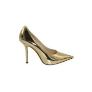 Pre-owned Leather heels Jimmy Choo Pre-owned , Yellow , Dames