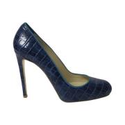 Pre-owned Leather heels Stella McCartney Pre-owned , Blue , Dames