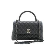 Pre-owned Leather chanel-bags Chanel Vintage , Black , Dames