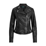 Leather Jackets Ralph Lauren , Black , Dames