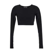 Long Sleeve Tops Versace Jeans Couture , Black , Dames