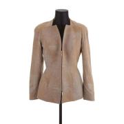Pre-owned Wool outerwear Mugler Pre-owned , Brown , Dames