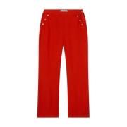 Wide Trousers Busnel , Red , Dames
