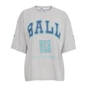 Originele Sw Grijs T-Shirt 3/4 Mouwen Ball , Gray , Dames
