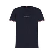 Marine Logo Tipped Tee Shirt Tommy Hilfiger , Blue , Heren