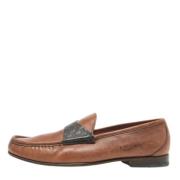 Pre-owned Leather flats Gucci Vintage , Brown , Heren