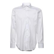 Klassieke Witte Oxford Overhemd Barba , White , Heren