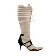 Pre-owned Leather boots Bally Pre-owned , Beige , Dames