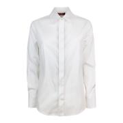 Wit Katoenen Stretch Shirt Max Mara Studio , White , Dames