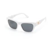 Witte Zonnebril met Originele Hoes Versace , White , Heren