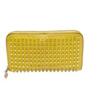 Pre-owned Leather wallets Christian Louboutin Pre-owned , Yellow , Dam...