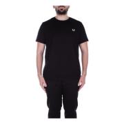 T-Shirts Fred Perry , Black , Heren