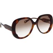 Gradient Lens Zonnebril Chloé , Brown , Dames