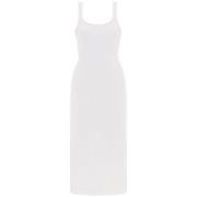 Elegant Zwart Midi Jurk Chloé , White , Dames